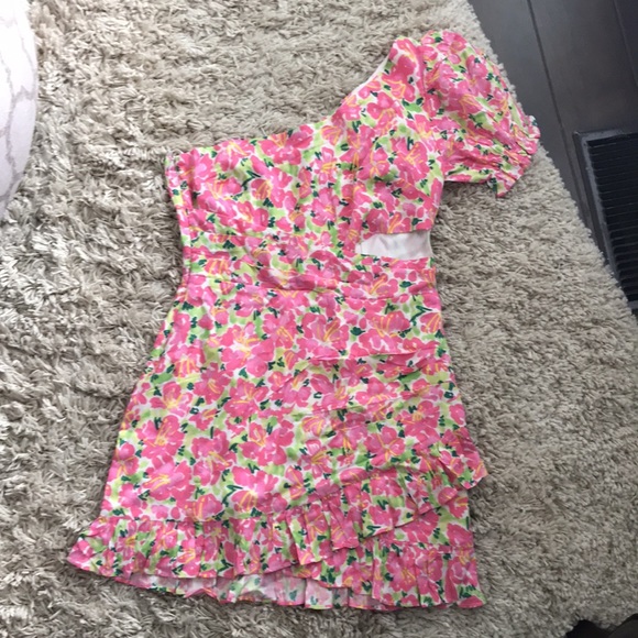 One Shoulder Dress - Picture 3 of 6